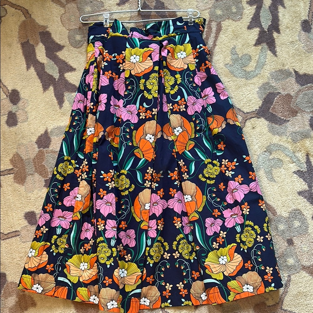Anthropology Corey Lynn Calter Kyla Paperbag midi skirt organic